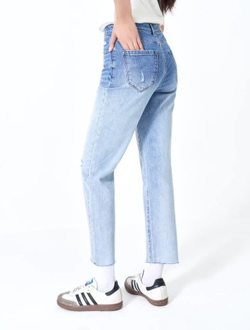 Quần Jeans Nữ Dáng Crop