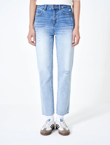 Quần Jeans Nữ Dáng Crop