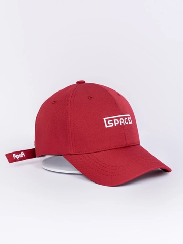 Mũ Lưỡi Trai Thêu Space Màu Đỏ