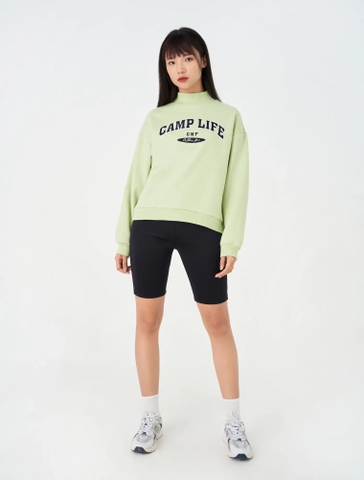 Áo Nỉ Nữ Oversize Cắt Bổ Tinh Tế